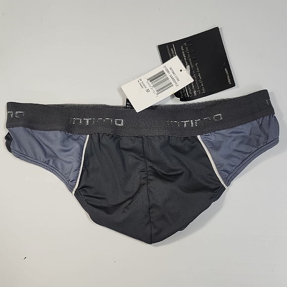 Intimo Charcoal and Black Men's Briefs 010091 Gargoyle - Picture 1 of 3